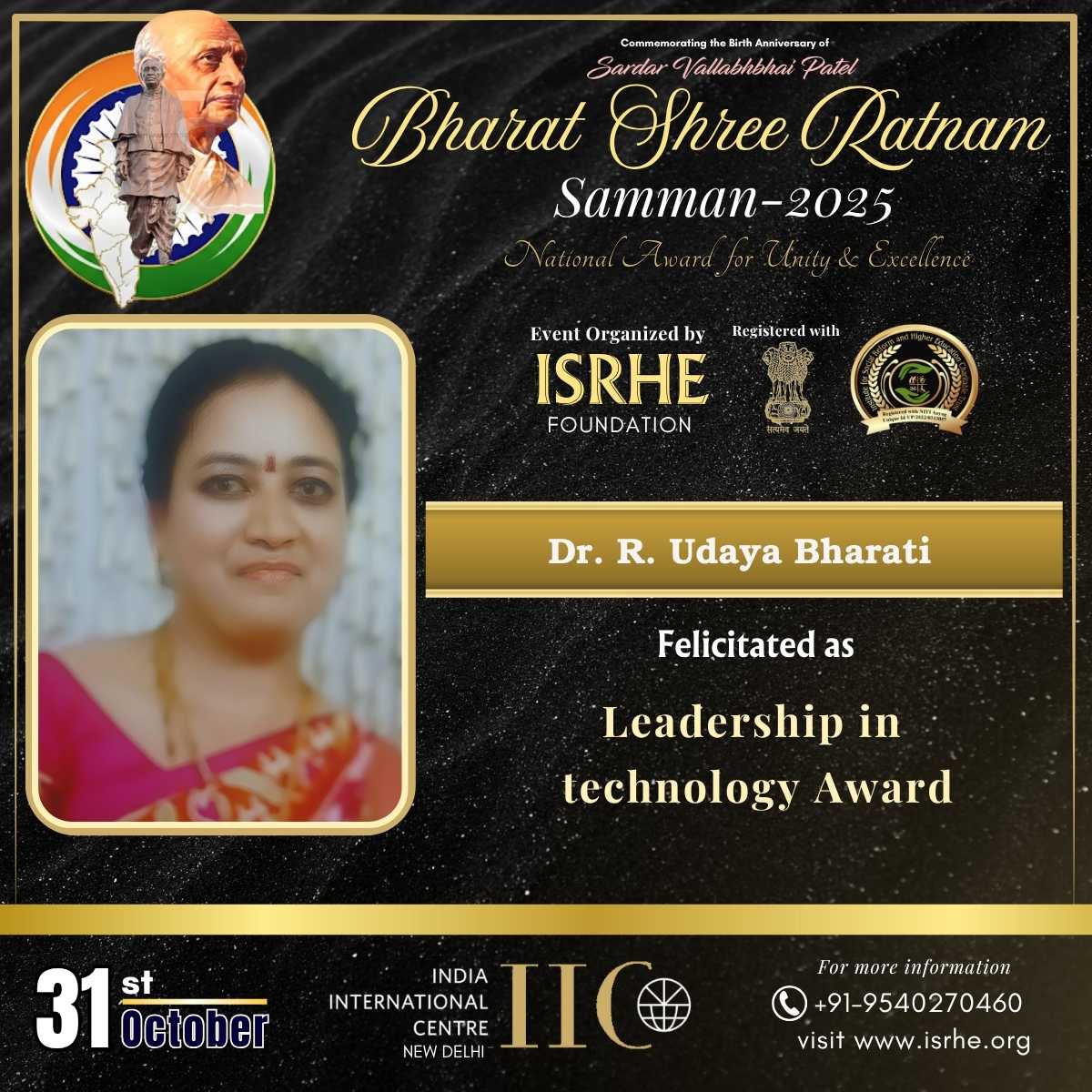 Dr. R. Udaya Bharati 